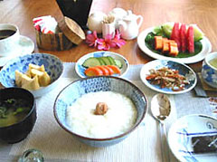 Set makan pagi masakan Jepang